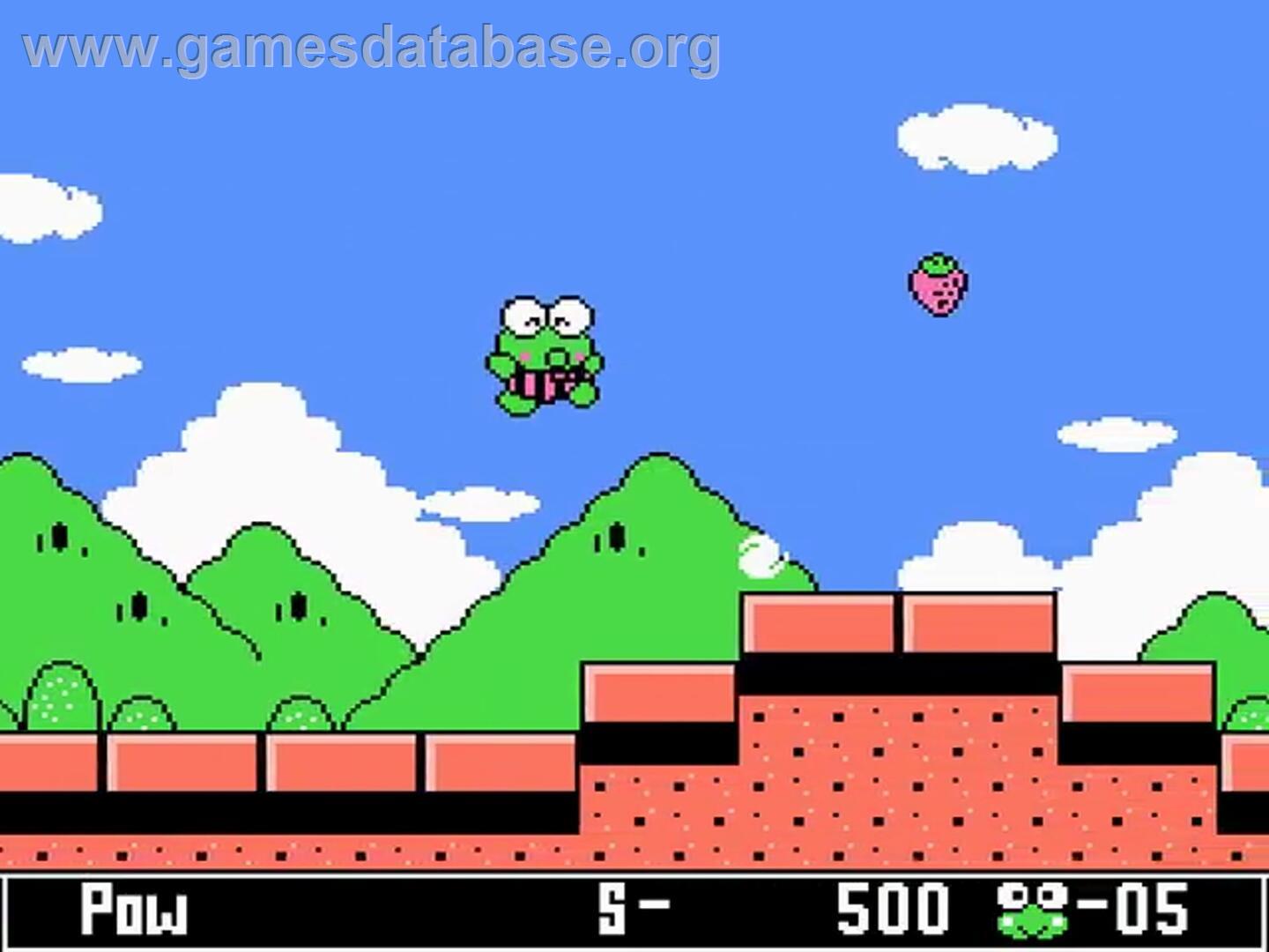 Kero Kero Keroppi No Daibouken 2 - Donuts Ike Wa Oosawagi! - Nintendo NES - Artwork - In Game