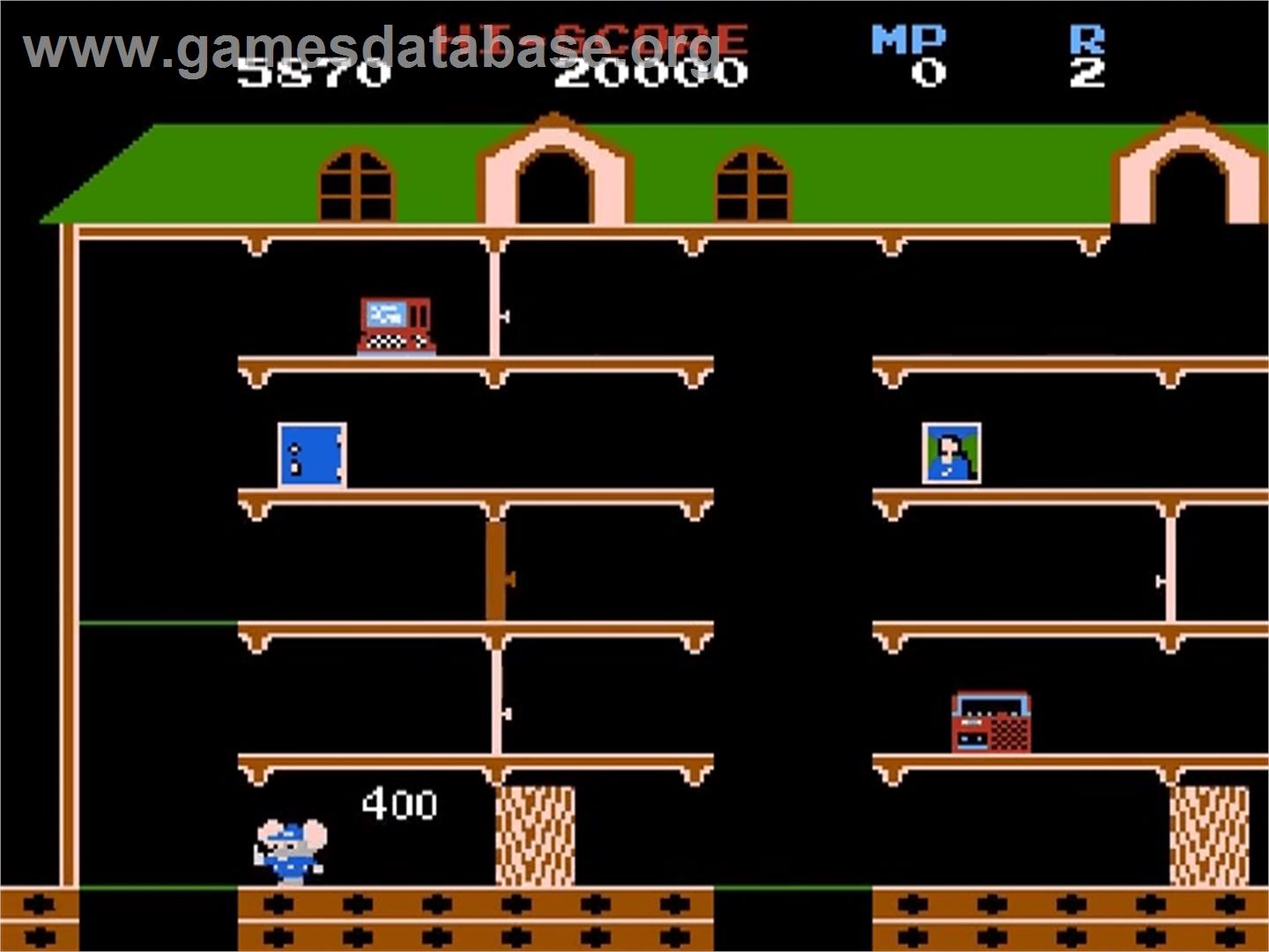 Mappy - Nintendo NES - Artwork - In Game