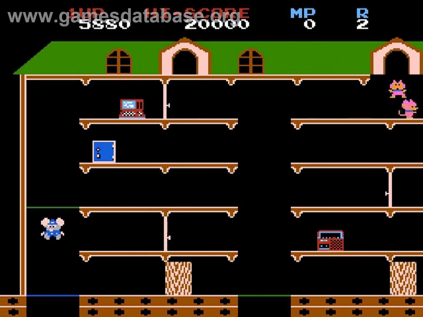 Mappy - Nintendo NES - Artwork - In Game
