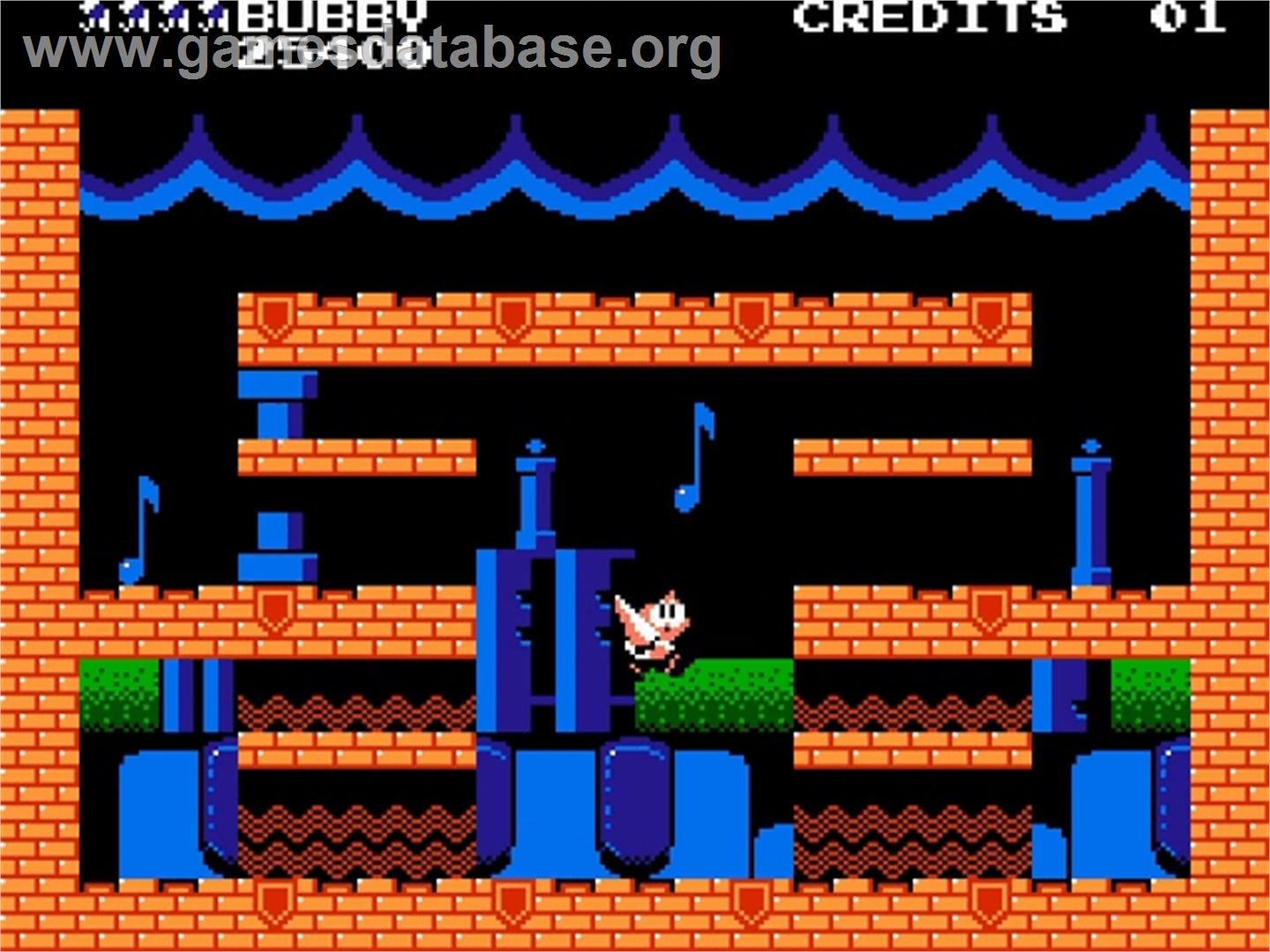 Parasol Stars: The Story of Bubble Bobble 3 - Nintendo NES - Artwork - In Game
