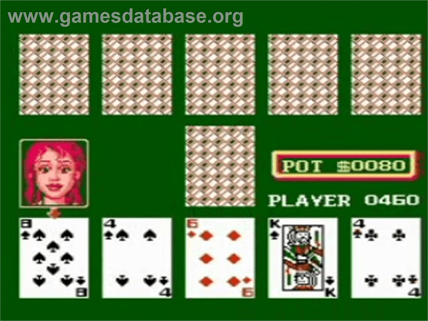 Peek-A-Boo Poker - Nintendo NES - Artwork - In Game