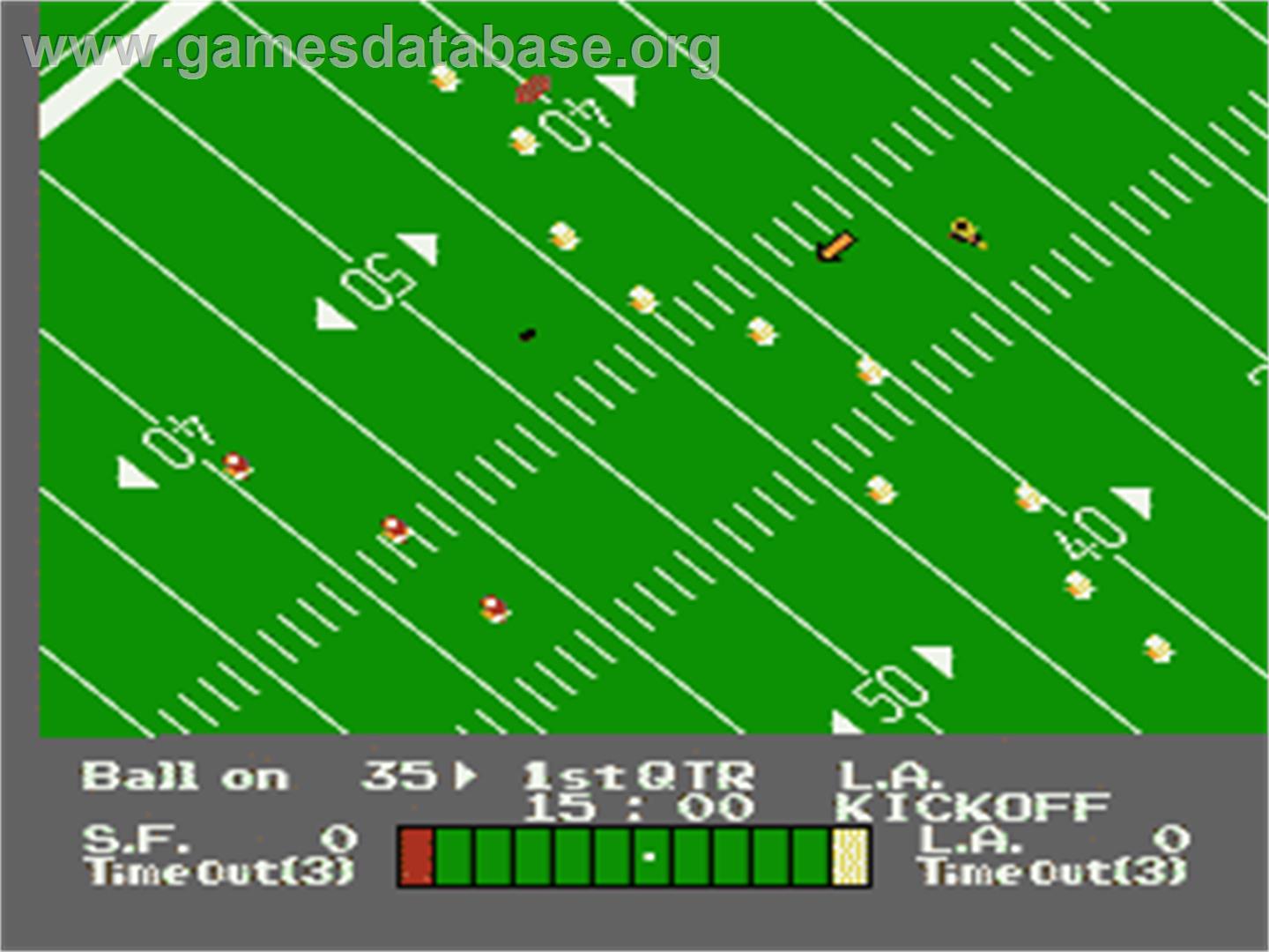 Play Action Football - Nintendo NES - Artwork - In Game