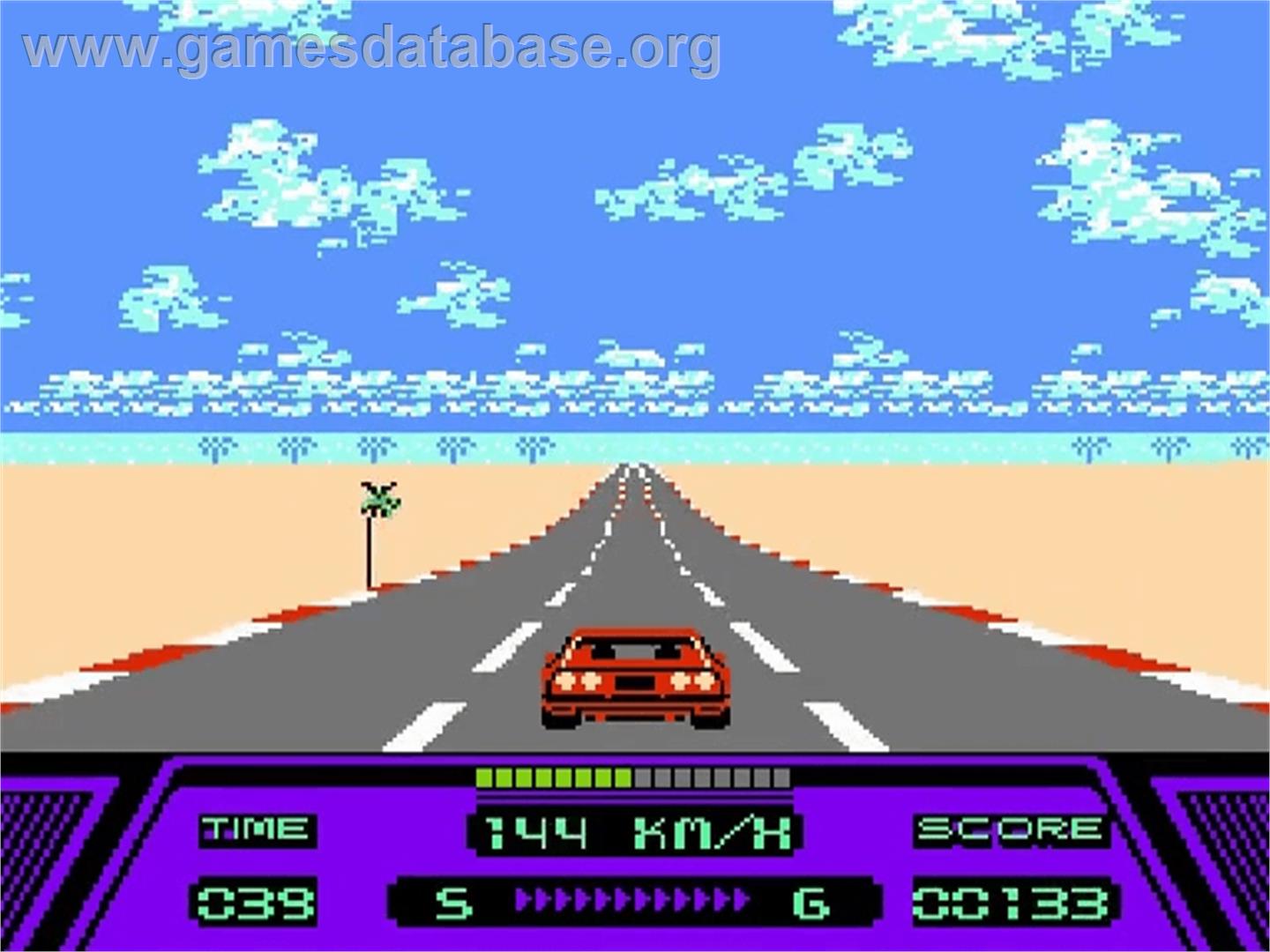 Rad Racer - Nintendo NES - Artwork - In Game