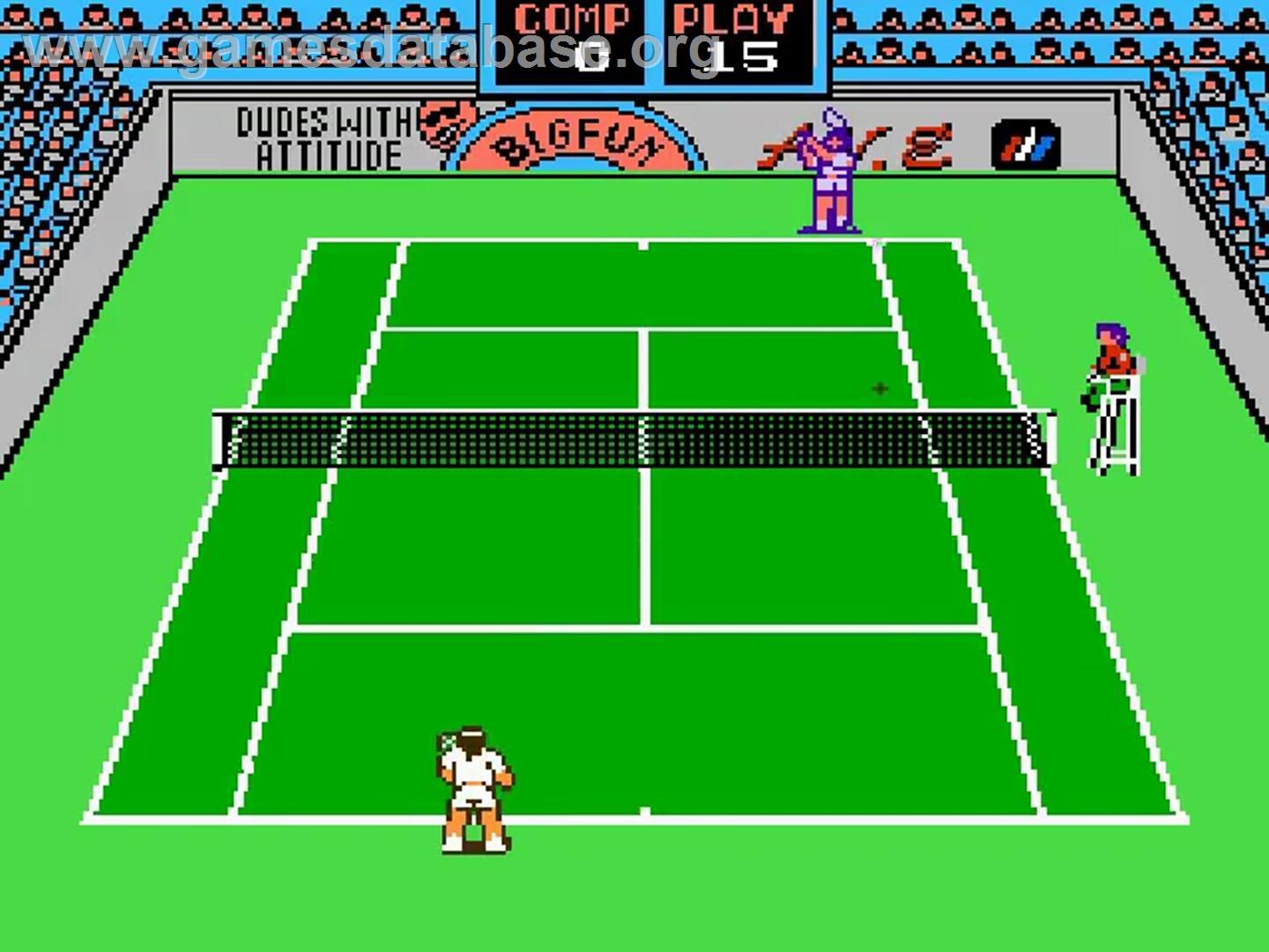 Rad Racket - Deluxe Tennis 2 - Nintendo NES - Artwork - In Game