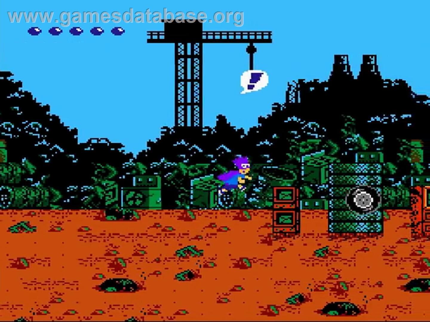Simpsons - Bartman Meets Radioactive Man, The - Nintendo NES - Artwork - In Game