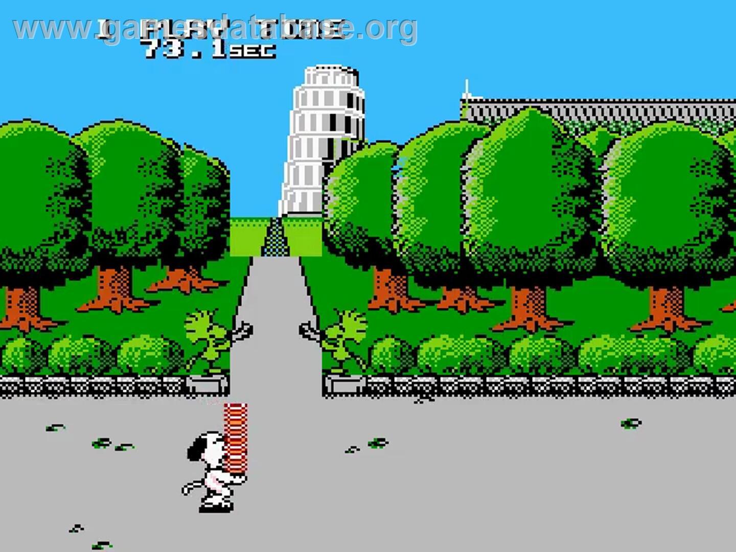 Snoopy's Silly Sports Spectacular! - Nintendo NES - Artwork - In Game