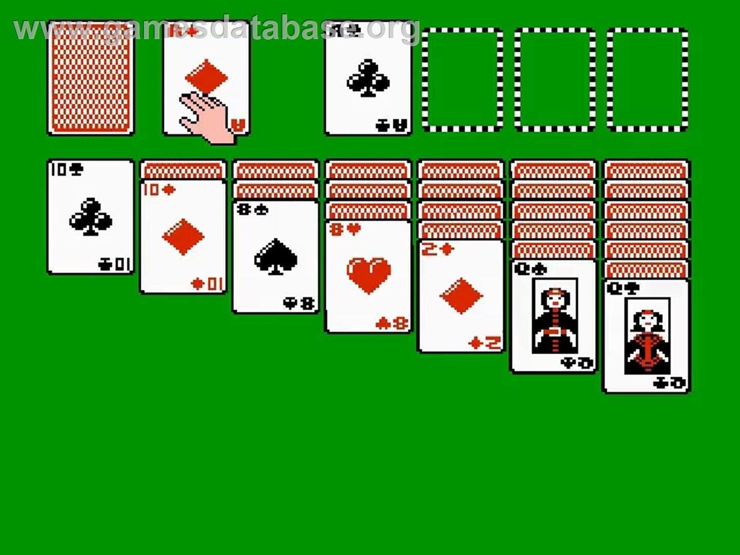 Solitaire - Nintendo NES - Artwork - In Game