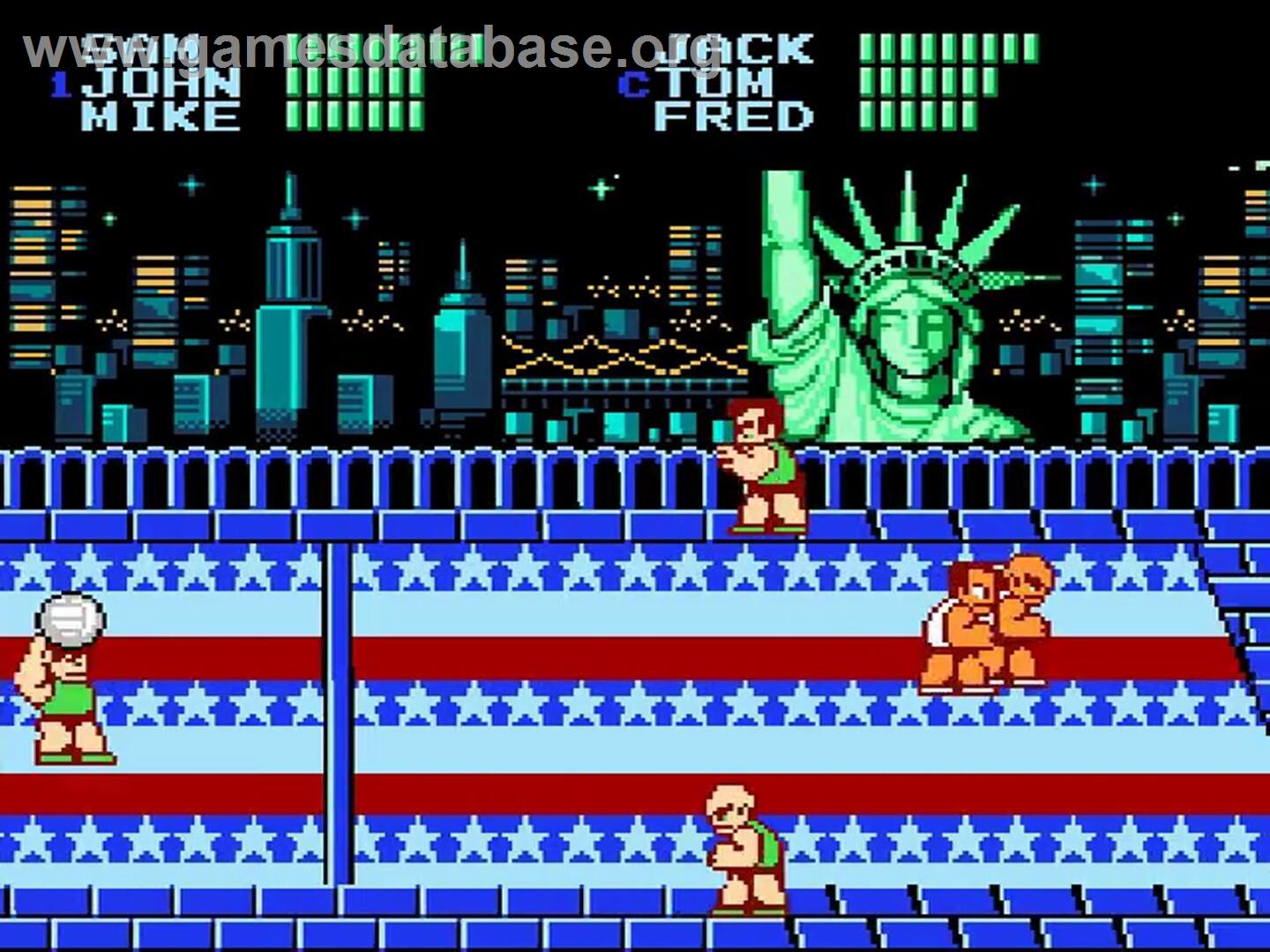 Super Dodge Ball - Nintendo NES - Artwork - In Game