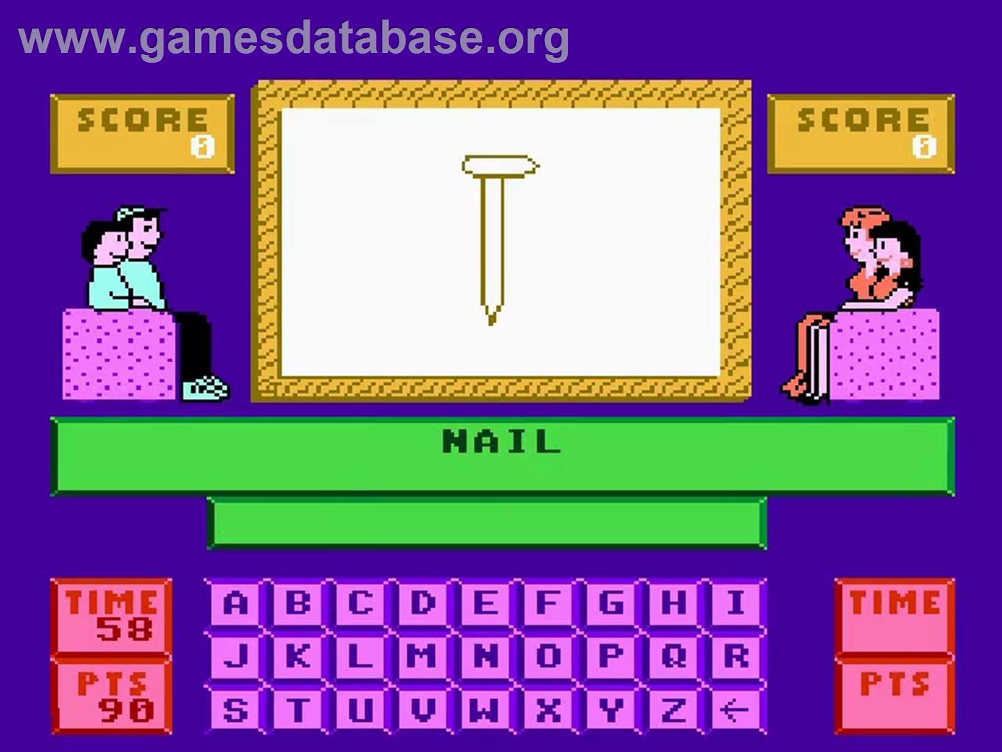 Win, Lose Or Draw - Nintendo NES - Artwork - In Game