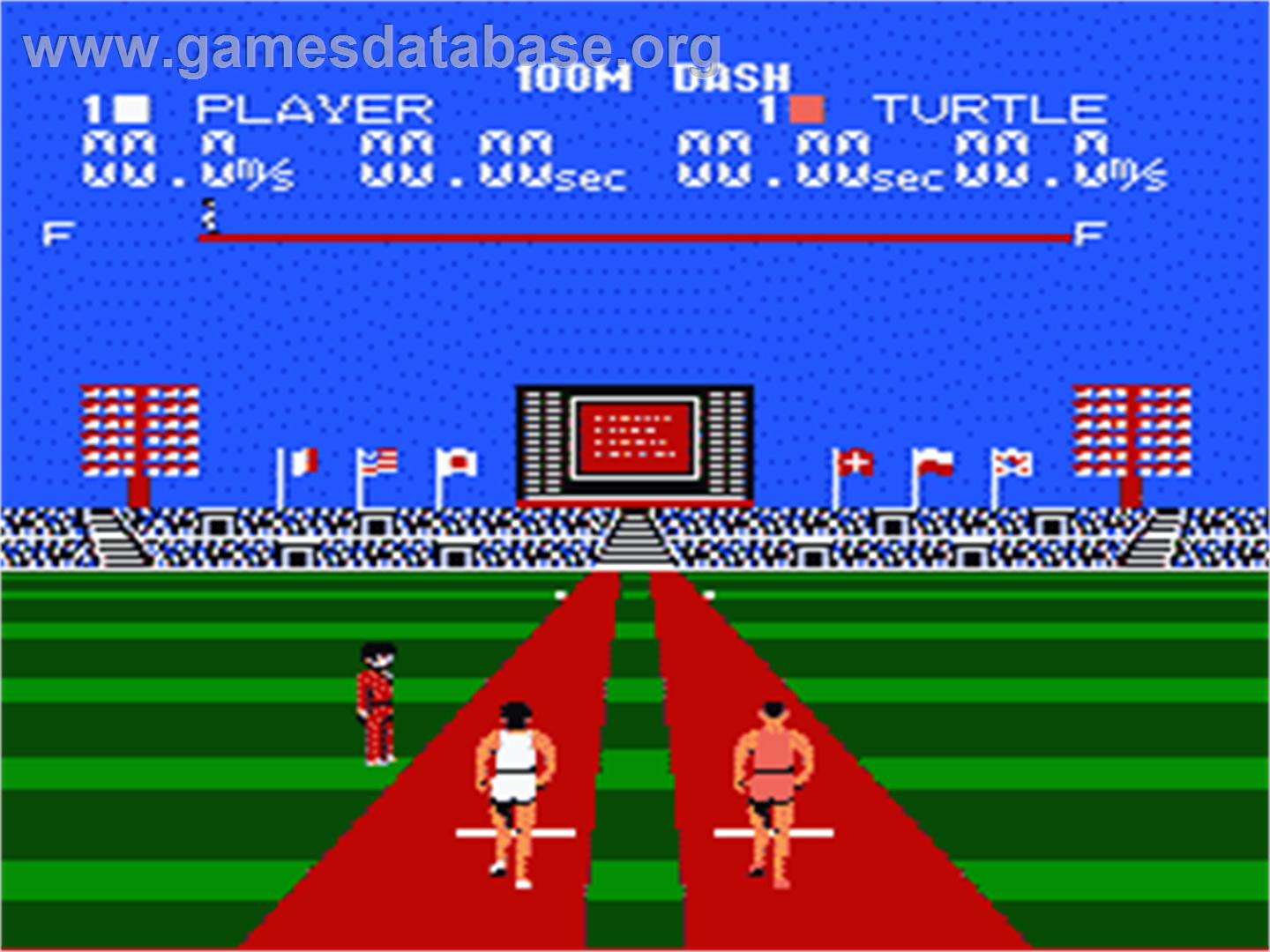 World Class Track Meet - Nintendo NES - Artwork - In Game