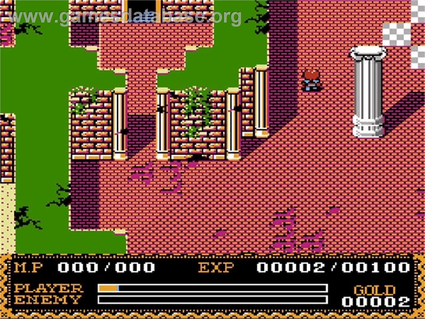 Ys II: Ancient Ys Vanished: The Final Chapter - Nintendo NES - Artwork - In Game