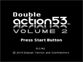 Title screen of Action 53 Volume 2 on the Nintendo NES.