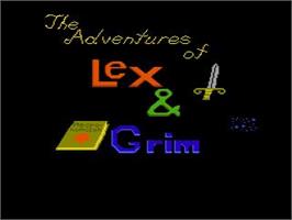 Title screen of Adventures Of Lex And Grim, The on the Nintendo NES.