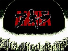 Title screen of Akira on the Nintendo NES.