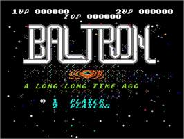 Title screen of Baltron on the Nintendo NES.