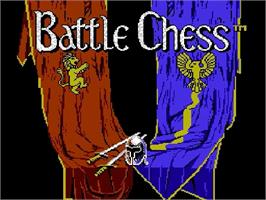 Title screen of Battle Chess on the Nintendo NES.