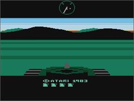 Title screen of Battlezone on the Nintendo NES.