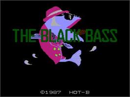 Title screen of Black Bass, The on the Nintendo NES.