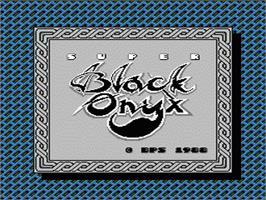 Title screen of Black Onyx on the Nintendo NES.