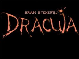 Title screen of Bram Stoker's Dracula on the Nintendo NES.