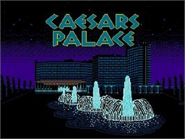 Title screen of Caesars Palace on the Nintendo NES.
