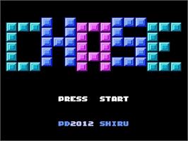 Title screen of Chase on the Nintendo NES.