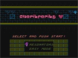 Title screen of Cheril Perils Classic on the Nintendo NES.