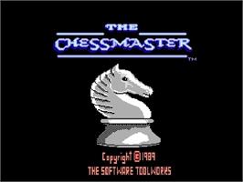 Title screen of Chessmaster on the Nintendo NES.