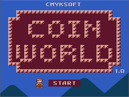 Title screen of Coin World on the Nintendo NES.