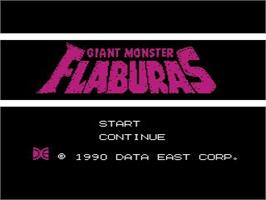 Title screen of Daikaijuu Deburas on the Nintendo NES.