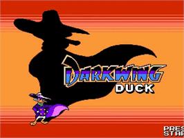 Title screen of Disney's Darkwing Duck on the Nintendo NES.