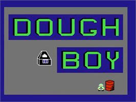 Title screen of Dough Boy on the Nintendo NES.