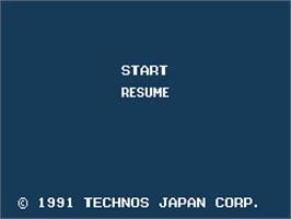 Title screen of Downtown Special - Kunio-kun No Jidaigeki Dayo Zenin Shuugou! on the Nintendo NES.