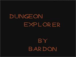 Title screen of Dungeon Explorer on the Nintendo NES.