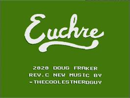 Title screen of Euchre on the Nintendo NES.