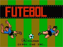 Title screen of Futebol on the Nintendo NES.