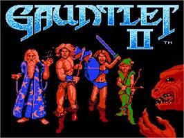 Title screen of Gauntlet 2 on the Nintendo NES.