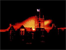 Title screen of Ghoul School on the Nintendo NES.