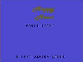 Title screen of Happy Hour on the Nintendo NES.