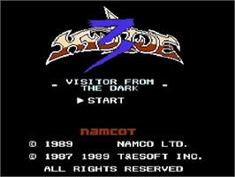 Title screen of Hydlide 3 - Yami Kara No Houmonsha on the Nintendo NES.