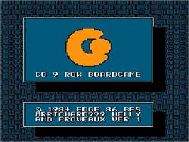 Title screen of Igo - Kyuu Roban Taikyoku on the Nintendo NES.