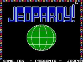 Title screen of Jeopardy! on the Nintendo NES.