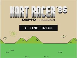 Title screen of Kart Racer '86 on the Nintendo NES.