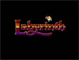 Title screen of Labyrinth on the Nintendo NES.