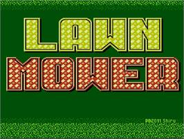 Title screen of Lawn Mower on the Nintendo NES.
