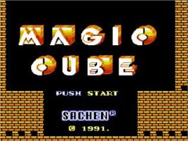 Title screen of Magic Cube on the Nintendo NES.