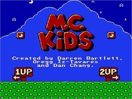 Title screen of McDonaldland on the Nintendo NES.