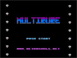 Title screen of Multidude on the Nintendo NES.