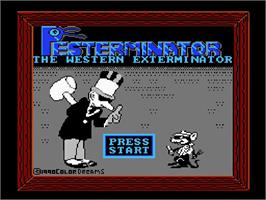 Title screen of Pesterminator - The Western Exterminator on the Nintendo NES.