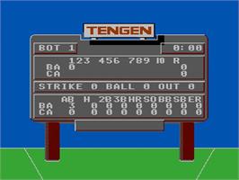 Title screen of R.b.i. Baseball 3 on the Nintendo NES.